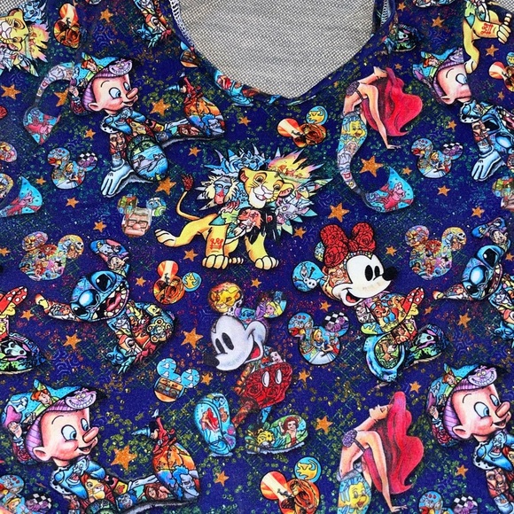 Custom made disney mickey dress or tunic size 7/8 girls - Picture 2 of 2